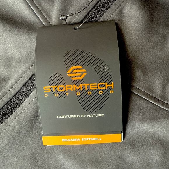 Stormtech Belcarra‎ Softshell Hooded Jacket Black Mens Small NEW NWT - Picture 2 of 6
